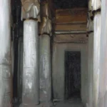 The Temple Of Denderah by John Singer Sargent, an office wall art print for refined interiors