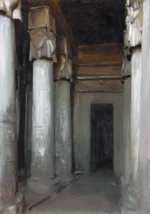 The Temple Of Denderah by John Singer Sargent, an office wall art print for refined interiors