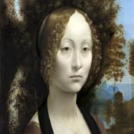 Ginevra de’ Benci (obverse) by Leonardo da Vinci, a living room wall art print for refined interiors