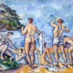 Bathers by Paul Cézanne, a bedroom wall art print for refined interiors