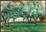 Farm in Normandy, c. 1885-86 by Paul Cézanne, a living room wall art print for refined interiors