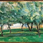 Farm in Normandy, c. 1885-86 by Paul Cézanne, a living room wall art print for refined interiors
