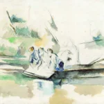Laveuses by Paul Cézanne, a living room wall art print for refined interiors