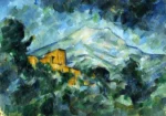 Mont Sainte-Victoire and Château Noir by Paul Cézanne, a living room wall art print for refined interiors