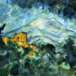 Mont Sainte-Victoire and Château Noir by Paul Cézanne, a living room wall art print for refined interiors