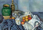 Still Life with Apples by Paul Cézanne, a kitchen wall art print for refined interiors