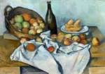 The Basket of Apples by Paul Cézanne, a kitchen wall art print for refined interiors