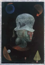 Astrological Fantasy by Paul Klee, an office wall art print for refined interiors