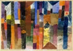 Before the Town by Paul Klee, an office wall art print for refined interiors