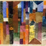 Before the Town by Paul Klee, an office wall art print for refined interiors
