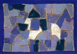 Blue night by Paul Klee, an office wall art print for refined interiors