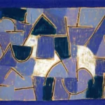 Blue night by Paul Klee, an office wall art print for refined interiors
