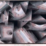 Crystal gradation by Paul Klee, an office wall art print for refined interiors