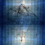 Dance of Moth by Paul Klee, an office wall art print for refined interiors