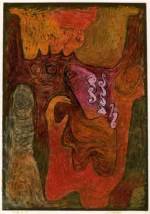 Dryaden by Paul Klee, an office wall art print for refined interiors