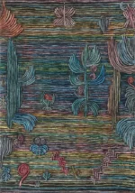 Exotischer Garten by Paul Klee, an office wall art print for refined interiors