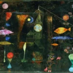 Fish Magic by Paul Klee, an office wall art print for refined interiors