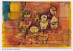 Children and Dog by Paul Klee, a kids room wall art print for refined interiors