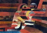 Lovers by Paul Klee, a bedroom wall art print for refined interiors