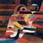 Lovers by Paul Klee, a bedroom wall art print for refined interiors