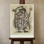 Premium Wall Art Dikey  Html Edition – FAMOUS2407312 shown in Studio Easel