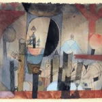 Ohne Titel (Der Mañ der Reise) by Paul Klee, an office wall art print for refined interiors