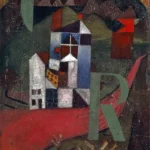 Villa R by Paul Klee, an office wall art print for refined interiors