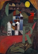 Villa R by Paul Klee, an office wall art print for refined interiors
