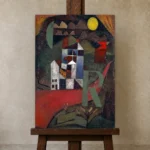 Premium Wall Art Dikey  Html Edition – FAMOUS2407322 shown in Studio Easel