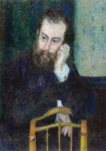 Alfred Sisley by Pierre-Auguste Renoir, a living room wall art print for refined interiors