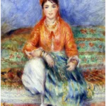 Algerian Girl by Pierre-Auguste Renoir, a living room wall art print for refined interiors