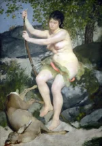 Diana by Pierre-Auguste Renoir, a living room wall art print for refined interiors