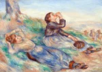 Grape Gatherers (Vendangeuses) by Pierre-Auguste Renoir, a kitchen wall art print for refined interiors