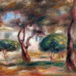 Le Jardin Des Collettes by Pierre-Auguste Renoir, a living room wall art print for refined interiors