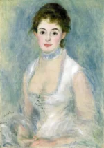 Madame Henriot by Pierre-Auguste Renoir, a living room wall art print for refined interiors