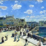 Pont Neuf, Paris by Pierre-Auguste Renoir, a living room wall art print for refined interiors