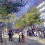 The Grands Boulevards by Pierre-Auguste Renoir, a living room wall art print for refined interiors