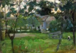 Farmyard in Het Gooi by Piet Mondrian, an office wall art print for refined interiors