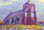 Church In Zoutelande by Piet Mondrian, an office wall art print for refined interiors