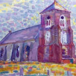 Church In Zoutelande by Piet Mondrian, an office wall art print for refined interiors