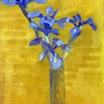 Irises by Piet Mondrian, an office wall art print for refined interiors