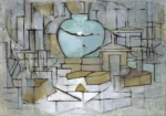 Still Life with Gingerpot II by Piet Mondrian, a kitchen wall art print for refined interiors