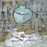 Still Life with Gingerpot II by Piet Mondrian, a kitchen wall art print for refined interiors