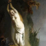 Andromeda by Rembrandt, a living room wall art print for refined interiors