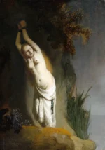 Andromeda by Rembrandt, a living room wall art print for refined interiors