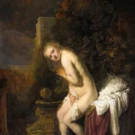 Susanna by Rembrandt, a living room wall art print for refined interiors