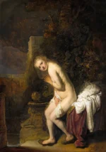 Susanna by Rembrandt, a living room wall art print for refined interiors