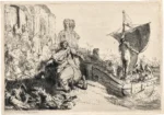 The Ship of Fortune by Rembrandt, a living room wall art print for refined interiors
