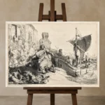 Premium Wall Art Yatay Html Edition – FAMOUS2407405 shown in Studio Easel