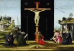 Christ on the Cross by Sandro Botticelli, a living room wall art print for refined interiors